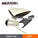 Meaton Chrome Glass Shelf Brackets / Glass Shelf Brackets thumbnail-6