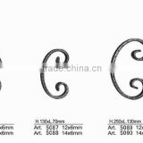 Forged/Cast Decorative Wrought Iron C/S Scrolls, Wrought Iron Metal Ornaments For Gates/Fences/Stairs/Railings Art.5083-5091