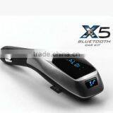 The New X5 Bluetooth FM Transmitter, Bluetooth Hands-free Usb Car Charger