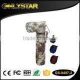 Onlystar GS-9497-2 tactical camouflage multi colored led flashlights
