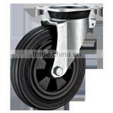 Garbage Bin Casters With Black Rubber Wheels thumbnail-2