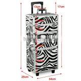 Professional ABS Panel Hairdressing Hard Carry Case Aluminum Trolley Make up Case thumbnail-3