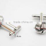 Factory Supply Top Quality Cheap Copper Metal Silk Knot Cufflinks thumbnail-2