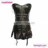 2016 Wholesale Leather Overbust Asian Sexy Lingerie Corset thumbnail-3