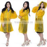 fashion woman PVC raincoat