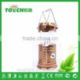 New Design Solar Lantern Outdoor Camping Light Golden Color Rechargeable Camp Lamp Torch Multifunctional Torch thumbnail-4