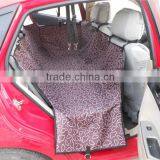Printed Waterproof PU Coating Pet Car Seat Cover / Dog Car Seat Protector 600D Oxford Fabric