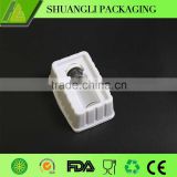 Customized white color simple blister plastic ampoule/vial tray