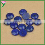 Custom lapis round flat back cabochon natural lapis lazuli rough stone for jewelry