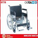 Steel Wheelchair With Toilet thumbnail-1