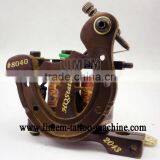 Handmade Cast Iron Tattoo Machine Gun 10 Wrap Coils Shader & Liner