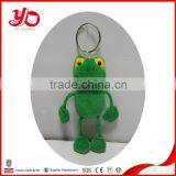 Soft Plush Frog Keychain, Custom Plush Frog Keychain