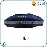 3 Folding Automatic 2 Layer Fabric Windproof Gift Advertising Rain Umbrella for Promotion thumbnail-1