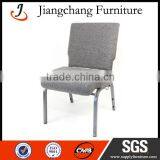 Gray Metal Stackable Chair For Church JC-E70 thumbnail-1