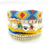 Nepal handcraft wrap shell magnetic clasp fashion bracelet manufacturing china