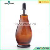 15/25/30/50/100ml Unique Shape Amber Glass Essential Oil Dropper Bottles thumbnail-2