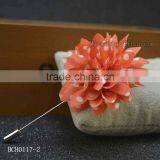 Chiffon Fabric Flower Brooch Pin Wholesale thumbnail-3