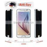 2015 New Premium Mobile Phone 9H Hardness Anti Spy Privacy Tempered Glass Screen Protector for Samsung Galaxy s6