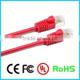 China Cables Red /white Color With Individual Shielding Cat6a Patch Cord Cable thumbnail-2