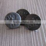 Embossed Fashion Metal Jeans Button