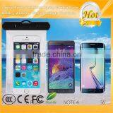 5.8" White Universal ABS PVC Waterproof Dry Bag for IPhone 6 6S 6 Plus Mobile Phone