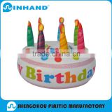 promotional inflatable Birthday cake cooler pvc fake Birthday cake plastic Birthday cake model