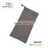 Grey Single Cord B-220g Microfiber Eyewear Cloth Pouch thumbnail-1