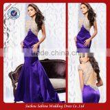 E0302 Sexy Lace Top See Through Mermaid Backless Dress thumbnail-1