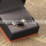 New Arrival Top Wholesale Gold Black Big Stone Rectangle Elegant Design Earrings thumbnail-3