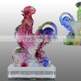 BJ056 color crystal decoration / good luck rooster