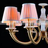 8 Light Brass Classic Pendant Chandelier With Bronze Color thumbnail-3