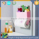 5 in 1 Magnetic Fridge Storage Organiser Set Kitchen Rack Shelf Hook Tissue Paper Towel, Fridge Magnets thumbnail-2