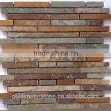 Most Popular Europe Product Rusty Stone Mosaic Interior Decoration thumbnail-1