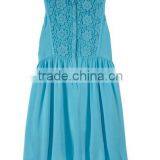 High Quality 100%cotton Patchwork Lace Party Dress Fashion Kids Party Kids Party Wear Girl Dress Ladies Dresses thumbnail-2