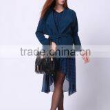 2016 PRETTY STEPS Winter Collections Plus Size Fashion Slim Navy Short Jacket for Woman Casual Coat Casacos thumbnail-6