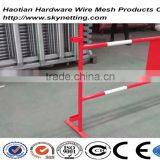 Powder Coated French Market Traffic Barrier With Reflective Tape