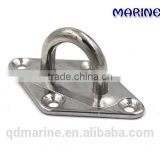 Stainless Steel Pad Eye Diamond Base Plate Shade Sail Boat Fixing