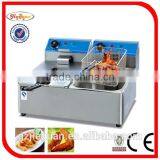 Stainless Steel Gas Deep Fryer With Temperature Controller Device in Guangzhou(GF-72A) thumbnail-3