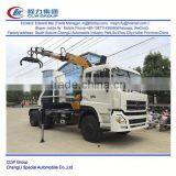 Dongfeng 6*4 Truck Tractor With Crane 4 Ton Small Truck Crane thumbnail-1
