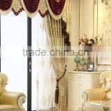 European Style Villa Living Room Door Curtain, Blackout Vlance and Sheer Set Curtain thumbnail-1