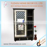 Kitchen wall mount hanging cabinet with metal cutting decors with magnet