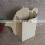 Handmade Cheap Cup Shape Used Promotional Wooden Decorative Pen Holder thumbnail-1