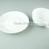 Cheap White Porcelain Coffee Tea Set Tableware Cup and Saucer thumbnail-2