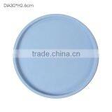 OEM Wholesale Cheap Oval Cement Concrete Plate/ Fruit Tray With Print thumbnail-4