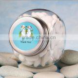 Beautiful Glass Candy Jar With Tin Cover thumbnail-1