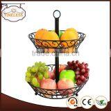 New Design 2 Tier Metal Wire Fruit Basket thumbnail-1