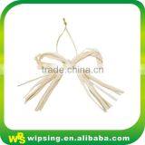 Natural Raffia Bow Tie With Elastic Loop Raffia Pre-tied Bow thumbnail-2