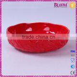 Red Glazed Ceramic Candy Dish Wedding Favors thumbnail-3
