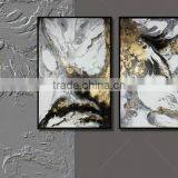 New Designed Oil Painting on Canvas With Golden Foil for Wall Art thumbnail-3