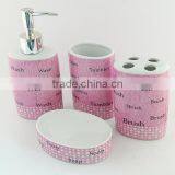 2015 Ceramic Bathroom Set Fashion Design Wiht English Letter thumbnail-4
